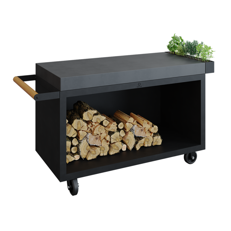 OFYR MISE EN PLACE TABLE BLACK 135 PRO CERAMIC DARK GREY