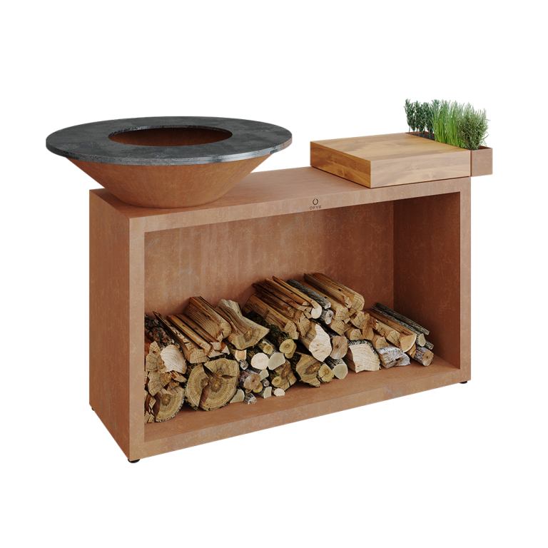 OFYR ISLAND CORTEN 85 TEAK WOOD