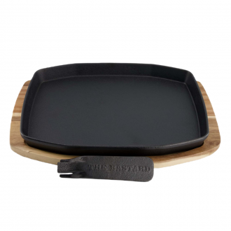 The Bastard Sizzling Plate & Holder Cast Iron M
